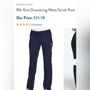 Cherokee infinity scrub pants NWOT (Navy)
